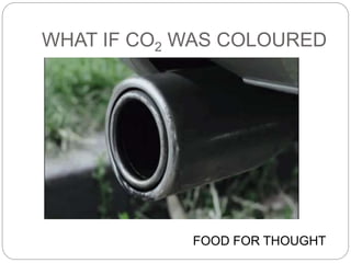 WHAT IF CO2 WAS COLOURED
FOOD FOR THOUGHT
 