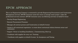 How to compare EPC vs EPCM in Project Management | PDF