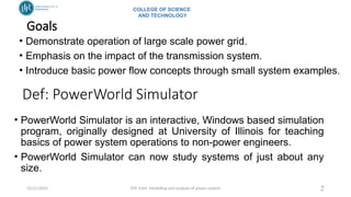 EPE 4164 Modelling and analysis of power system-power world simulator.pptx