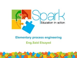 Eng.Said Elsayed
Elementary process engineering
 