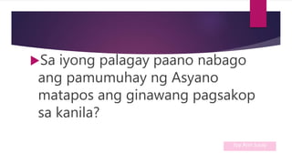 epekto imperyalismo asya timog kolonyalismo