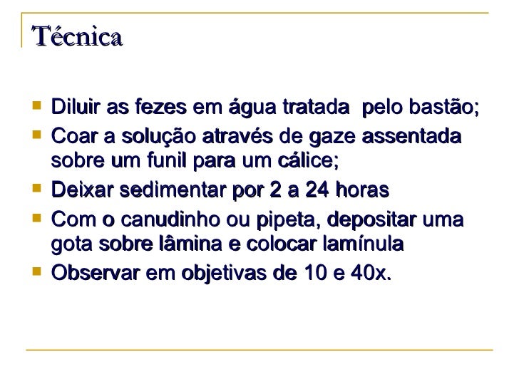 Tratamento de parasitas nas respostas de pessoa
