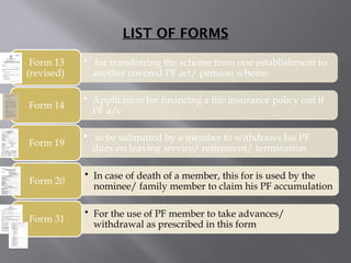 EPF and mp ACT 1952 for eo ao apfc exam by upsc | PPTX