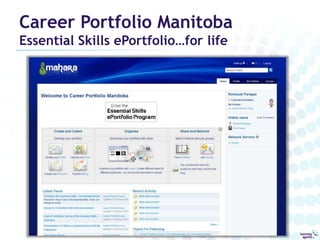 Career Portfolio Manitoba
Essential Skills ePortfolio…for life
 