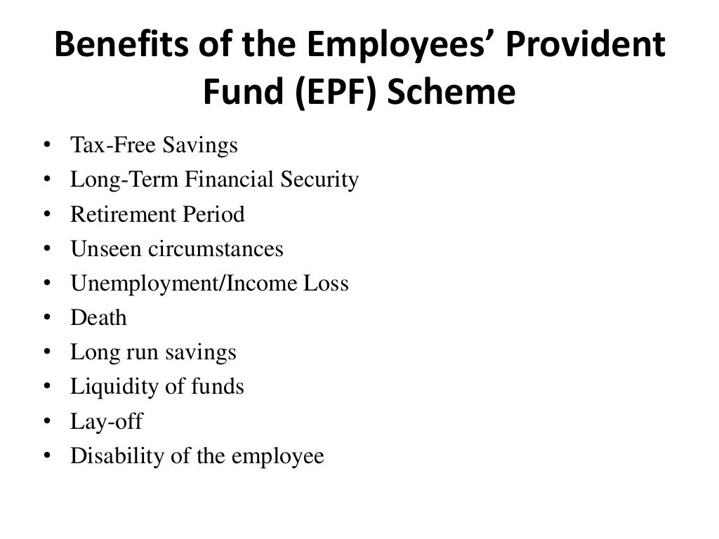 Employee provident fund