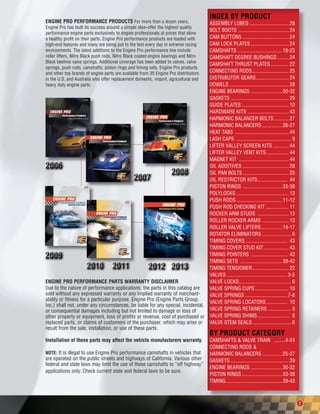 Engine Pro Performance Parts Catalog | PDF