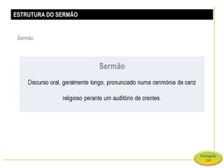 ESTRUTURA DO SERMÃO Sermão  