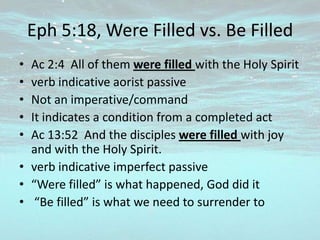 What does ephesians 5 18 mean