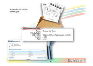automaJscher	
  Import	
  
von	
  Images	
  
 