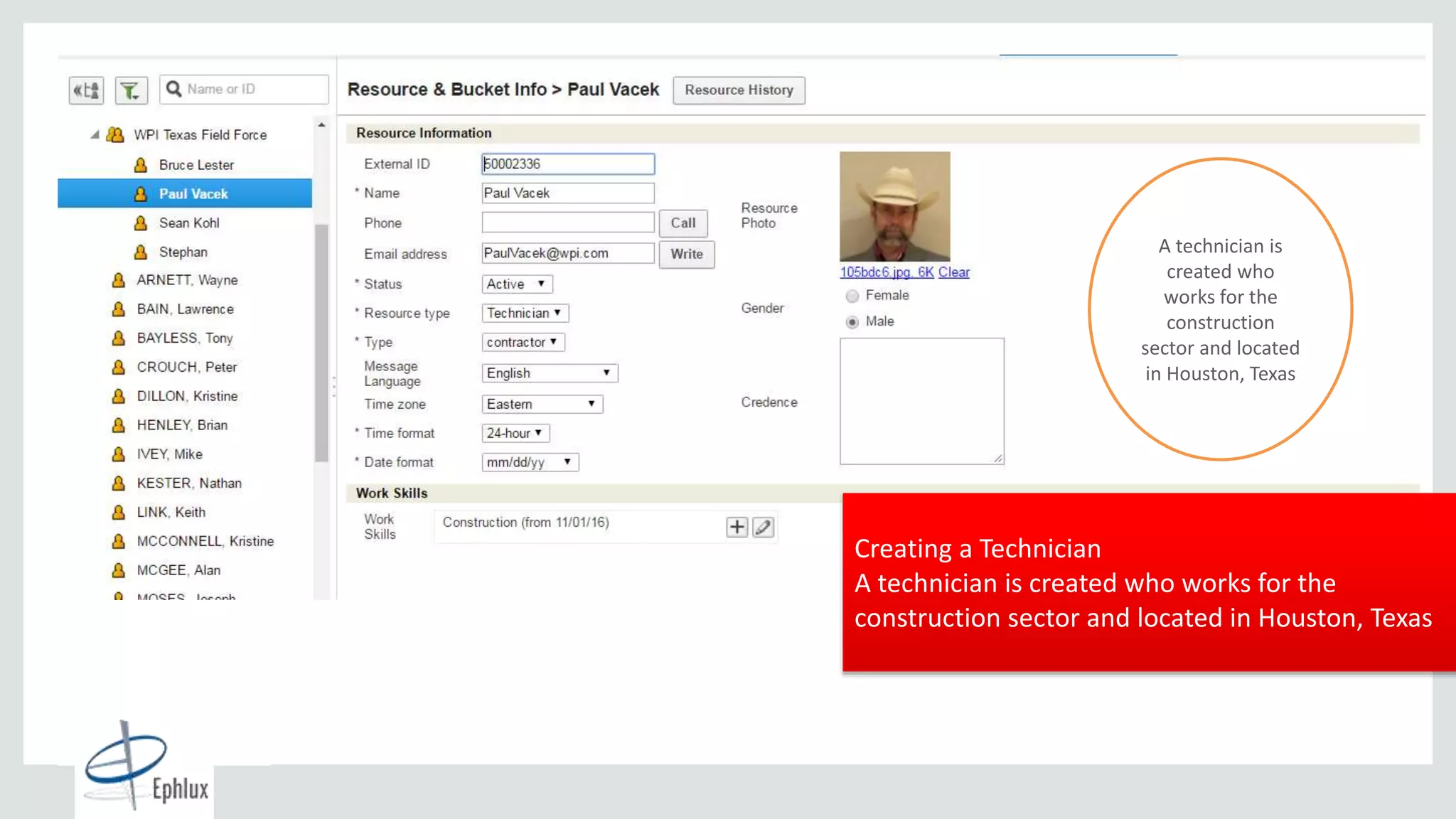 Copyright © 2015, Oracle and/or its affiliates. All rights reserved. |
2+ Billion
Cloud Transactions
per Day
Creating a Technician
A technician is created who works for the
construction sector and located in Houston, Texas
A technician is
created who
works for the
construction
sector and located
in Houston, Texas
 