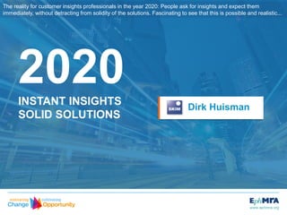 2020IISS 
Dirk Huisman | Chairman SKIM  