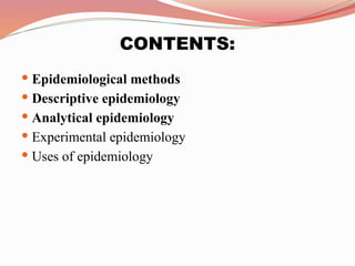 Comprehensive Overview of Epidemiological Methods and Disease ...