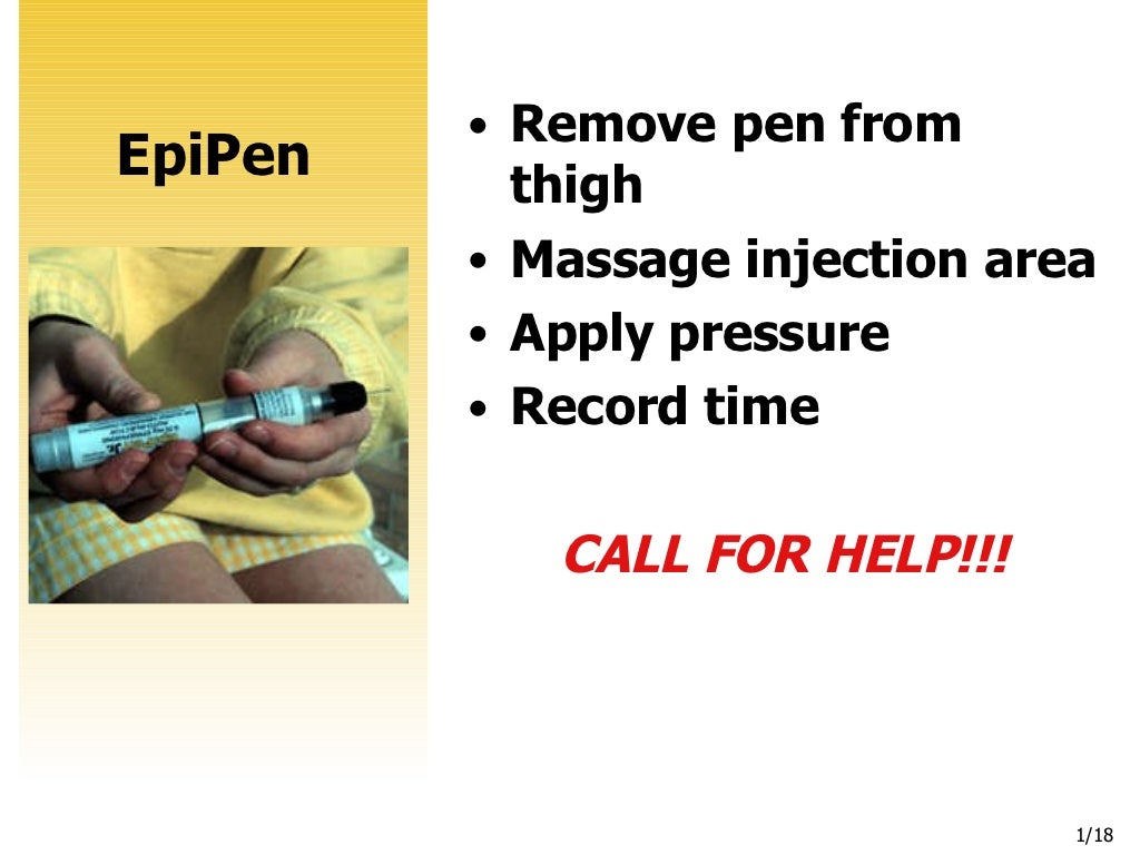 Epi pen presentation