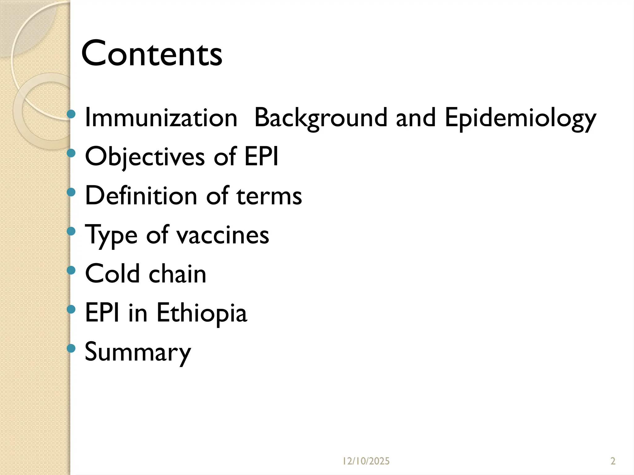 Expanded program of immunization on Ethiopia | PPTX