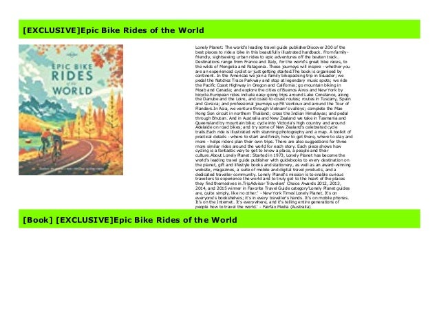 lonely planet best bike rides