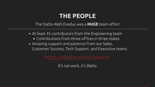 Epic Move: An AWS Exodus