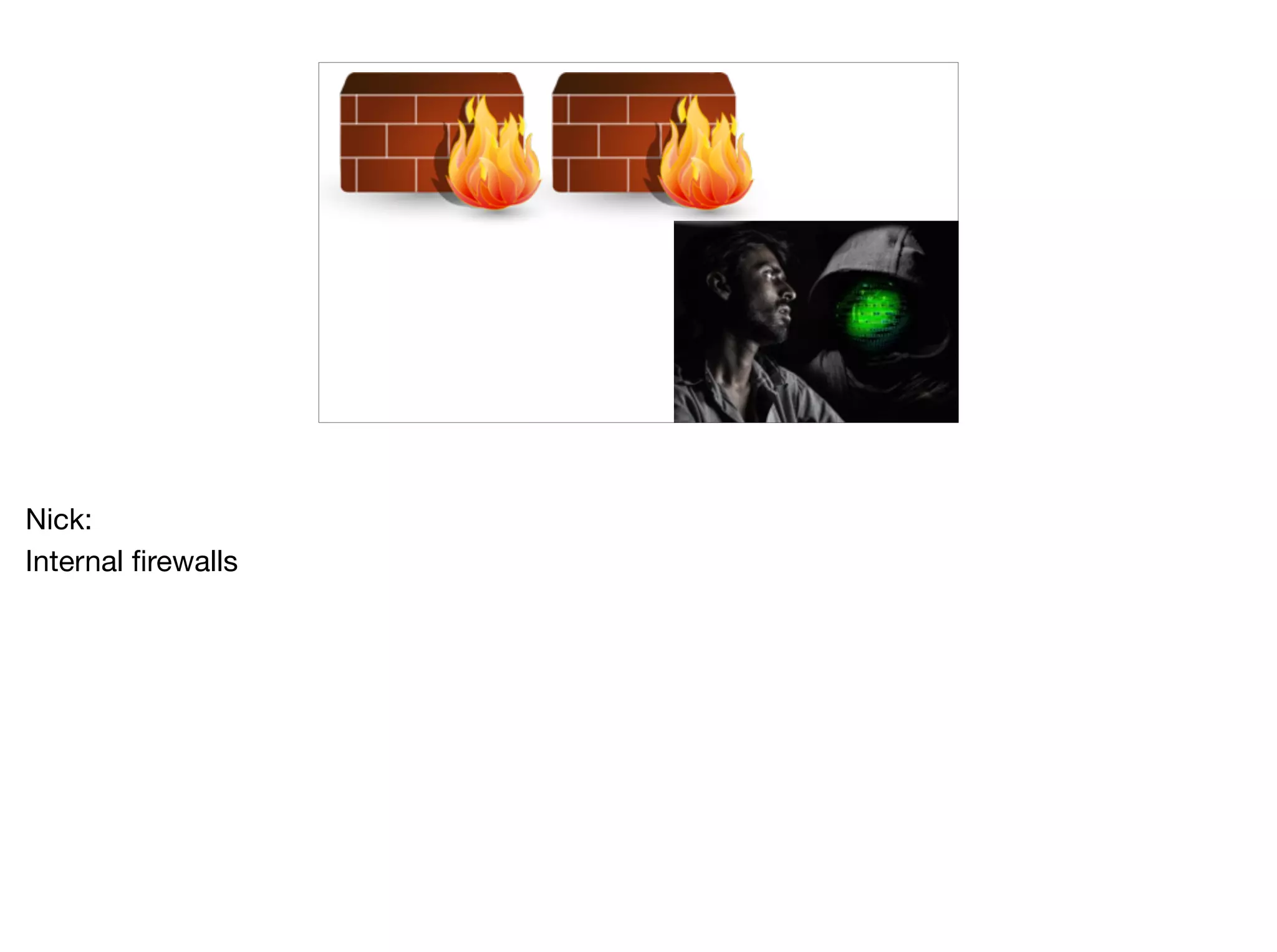 Nick:

Internal firewalls

 