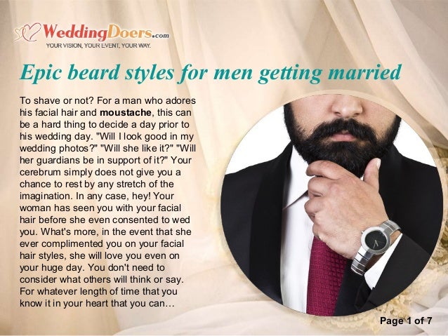 Epic Beard Styles For Men Getting Married