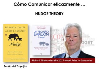 Cómo Comunicar eficazmente …
NUDGE THEORY
Teoría del Empujón
 