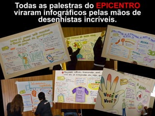 Ao final de cada palestra, o público era
convidado a “curtir” a palestra na frente
do palestrante.
 