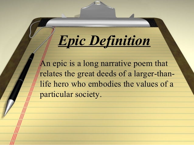 epic hero powerpoint epic hero definition