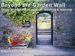 Beyond the Garden Wall Using Wordpress to support teaching & learning Natalie Lafferty 