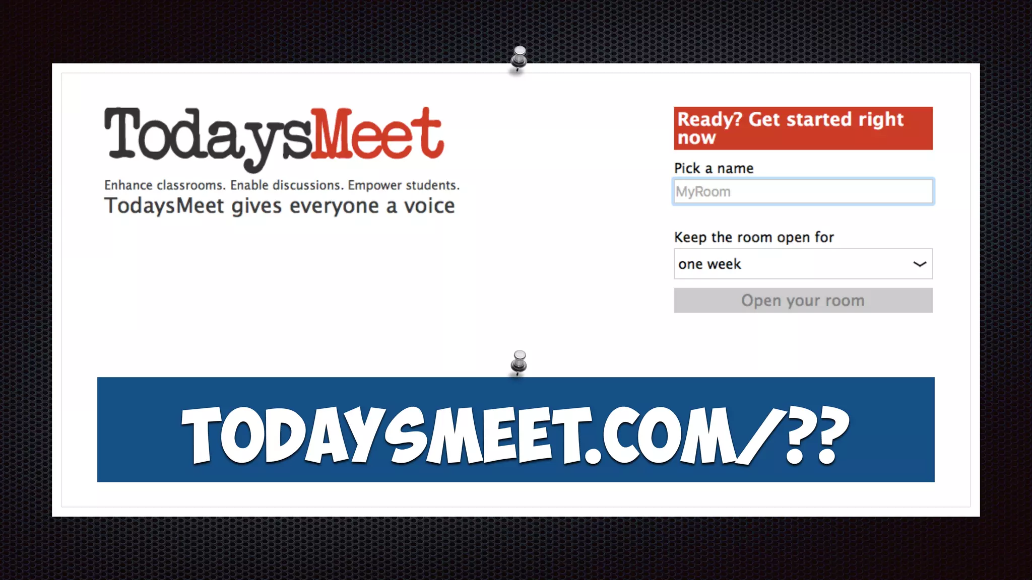 Todaysmeet.com/??
 