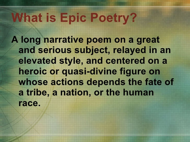 Oral Epic Poetry 21