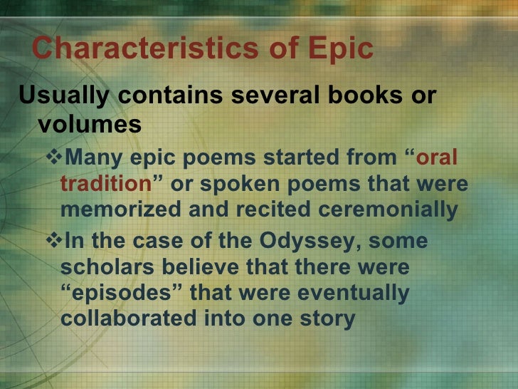 epic poetry