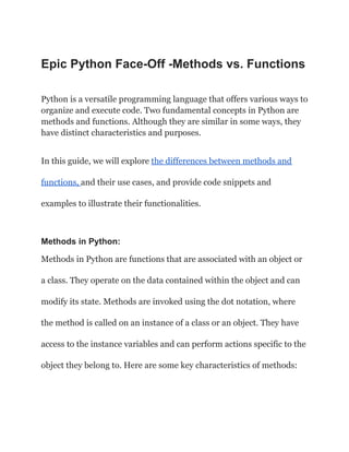 Epic Python Face-Off -Methods vs. Functions.pdf