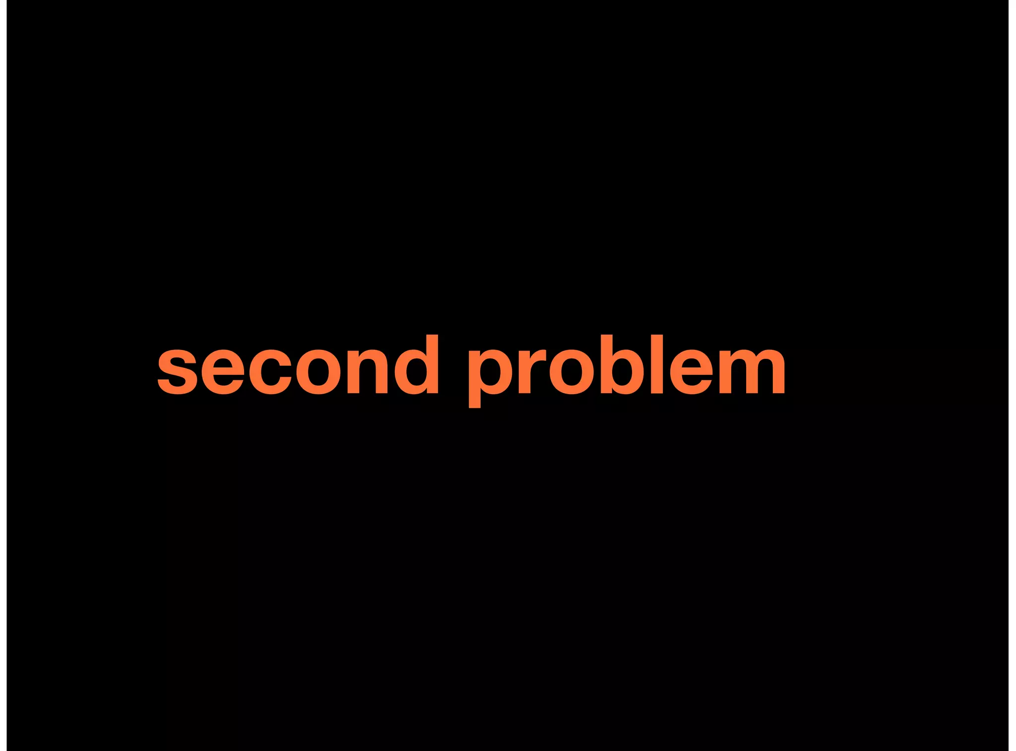 second problem
 