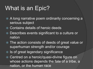 mock epic examples
