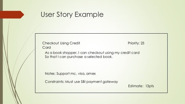 Epics And User Stories