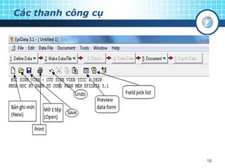 Các thanh công cụ

16

 