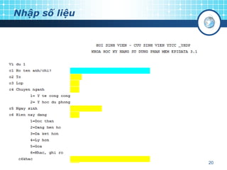 Nhập số liệu

20

 