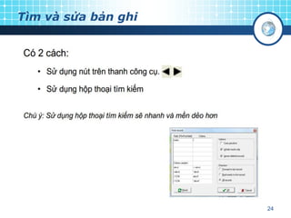 Tìm và sửa bản ghi

24

 