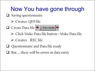 Epidata lecture note | PDF