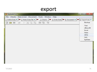 export
7/7/2022 71
 