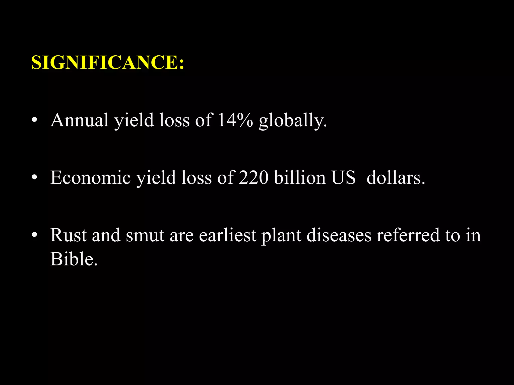 Epidemics of plant diseases in the world PPT