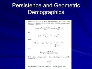 Cyclic Attractors and
Geometric Demographics
 
