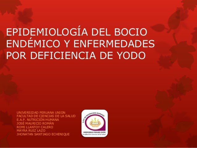 Epidemiologia del bocio endemico