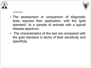 Epidemiological method to determine utility of a diagnostic test | PPTX