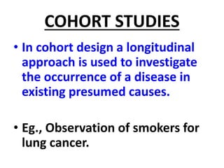 EPIDEMIOLOGICAL RESEARCH DESIGN | PPTX