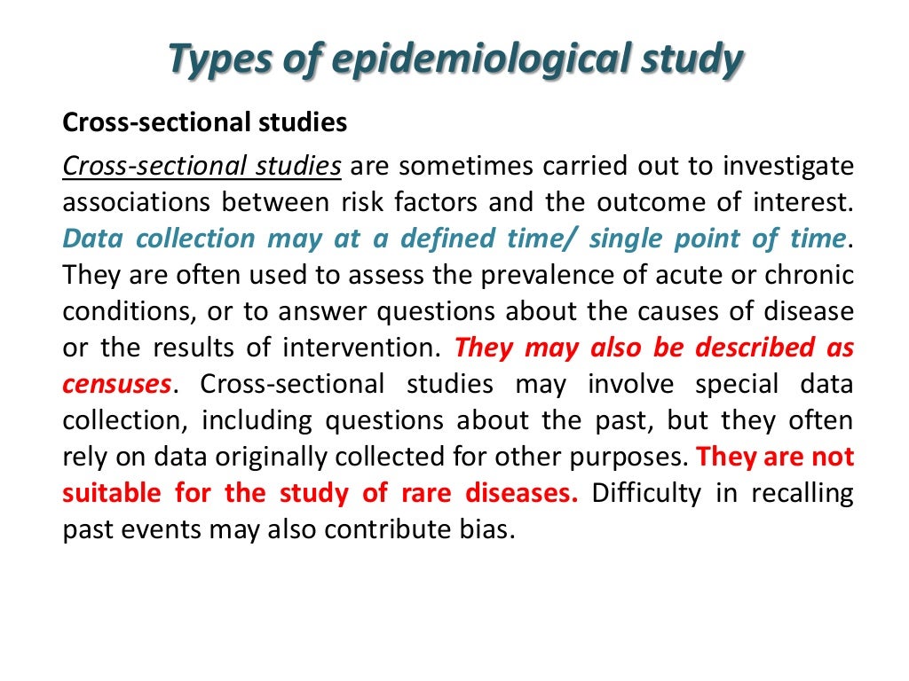 Epidemiological statistics I