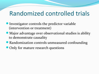 Epidemiological study designs | PPT