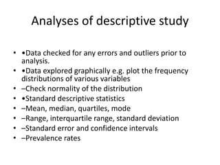 Epidemiological study designs | PPTX