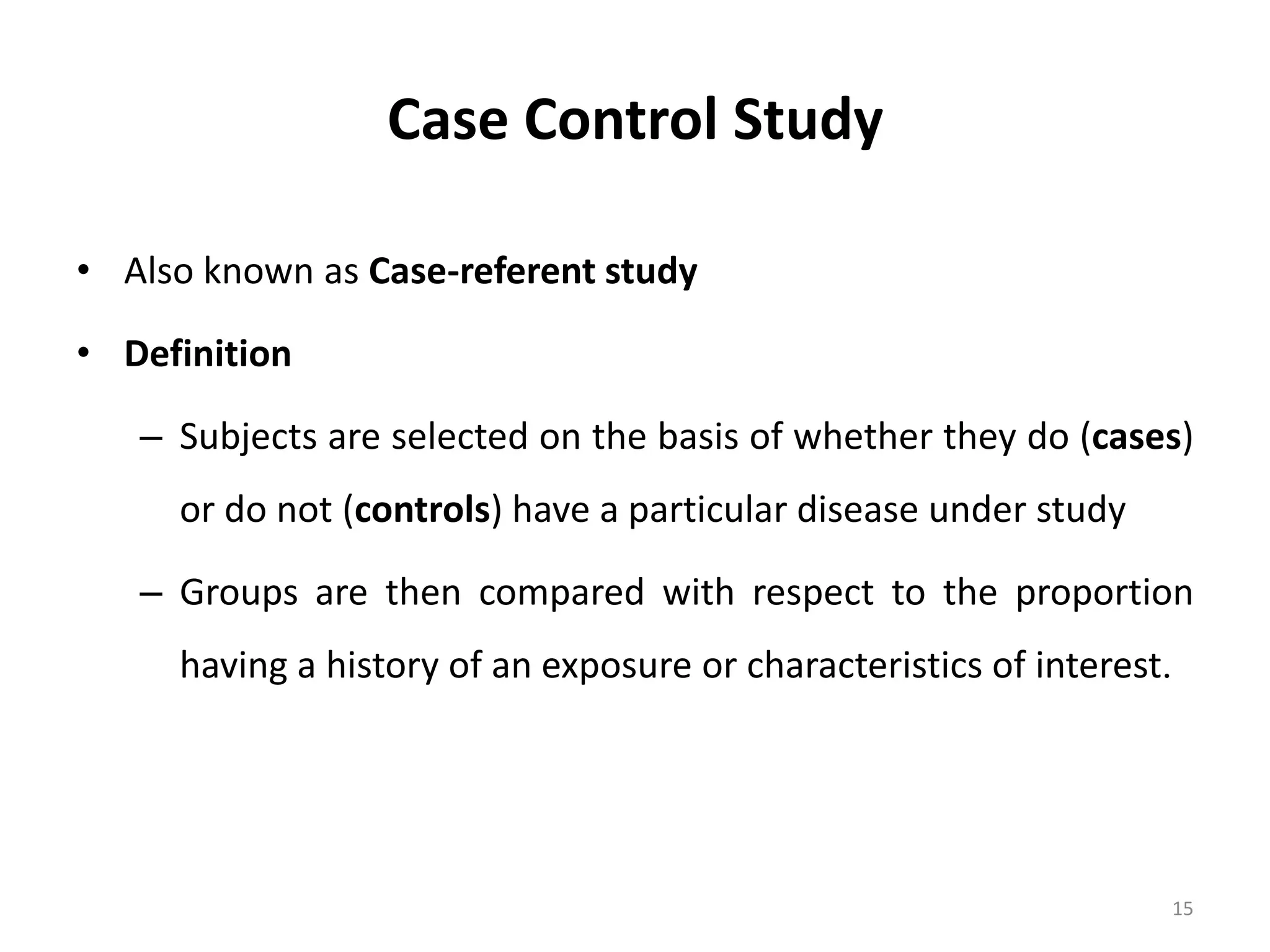 Epidemiological Study Designs overview explanation | PDF