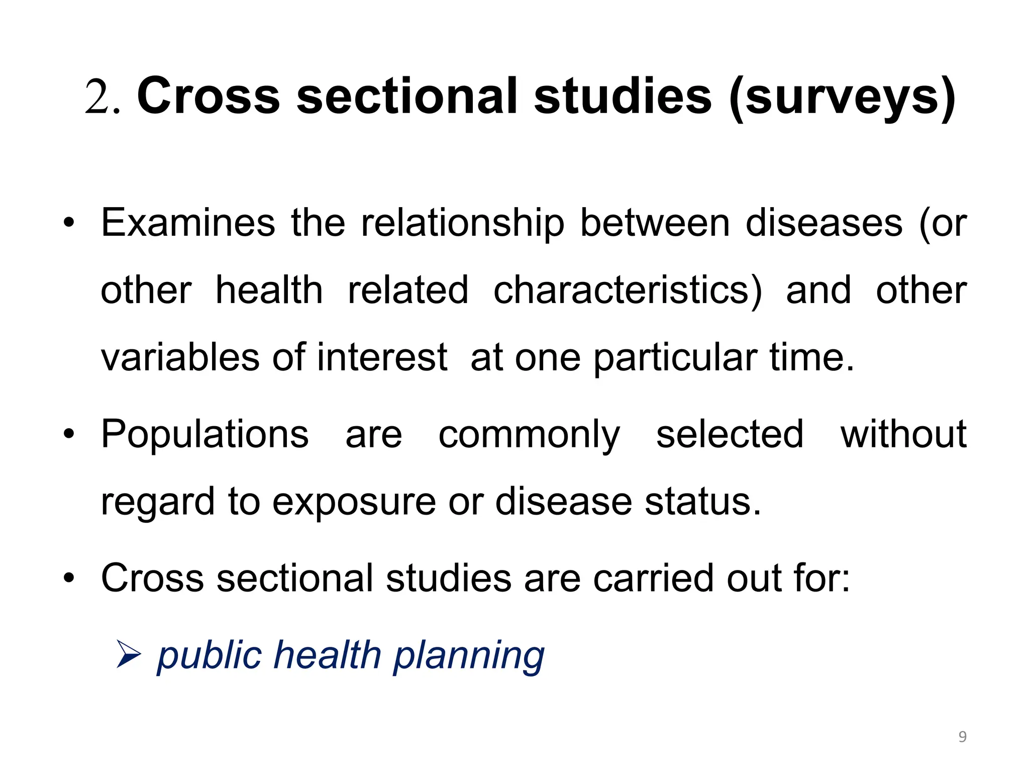 Epidemiological Study Designs overview explanation | PDF