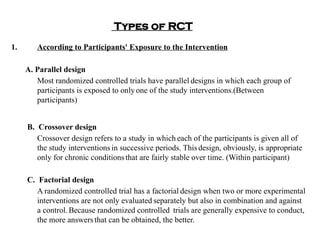 Parallel Design Under Rct Epidemiological study designs for paramedics.pptx
