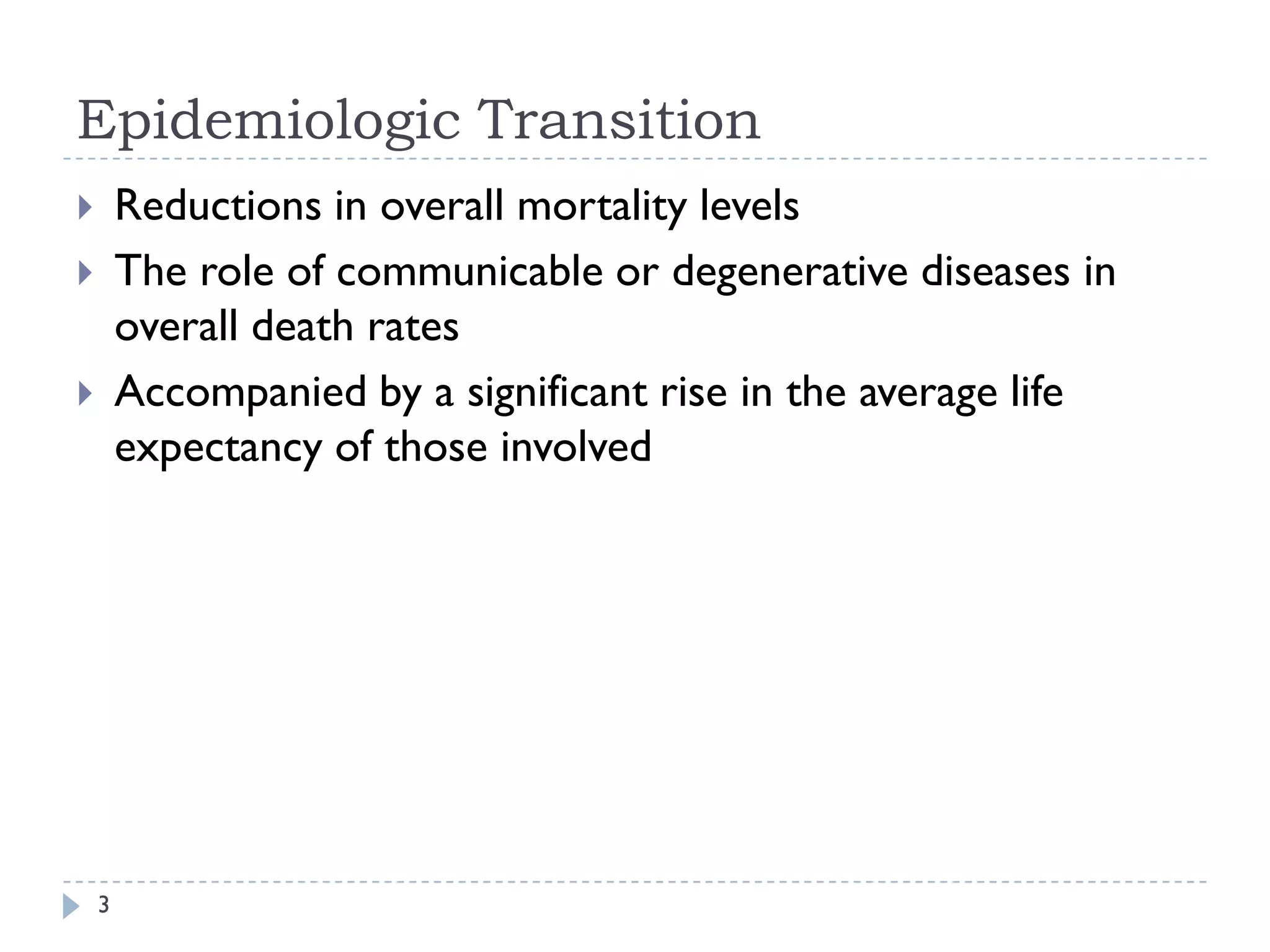 Epidemiological Transition